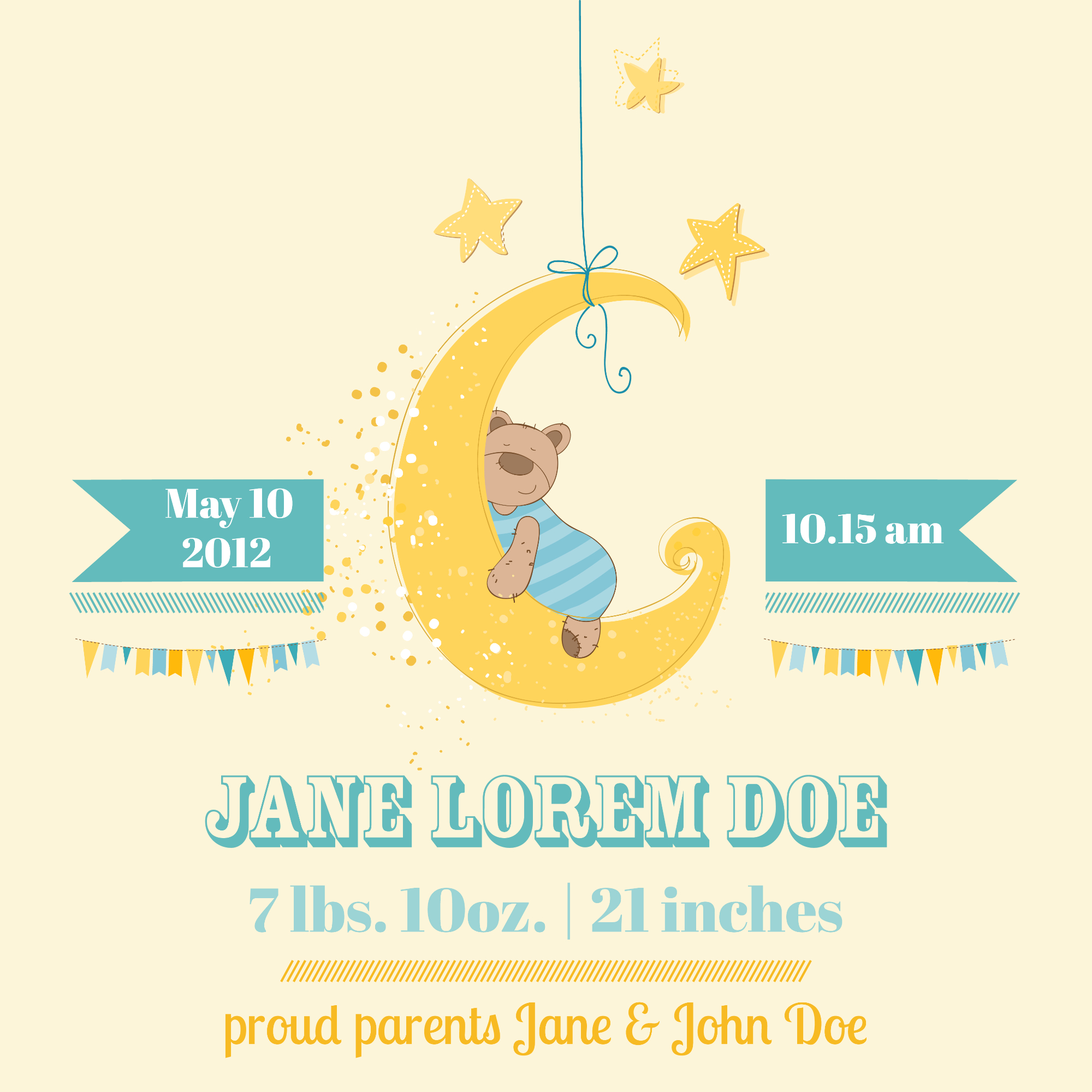 Tople besede, ki jih vsebuje voščilo ob rojstvu, prinesejo toplino